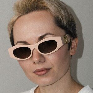 Versace VE4480U 54946I BRAND NEW Sunglasses Nude Brown Grey Mirror Unisex